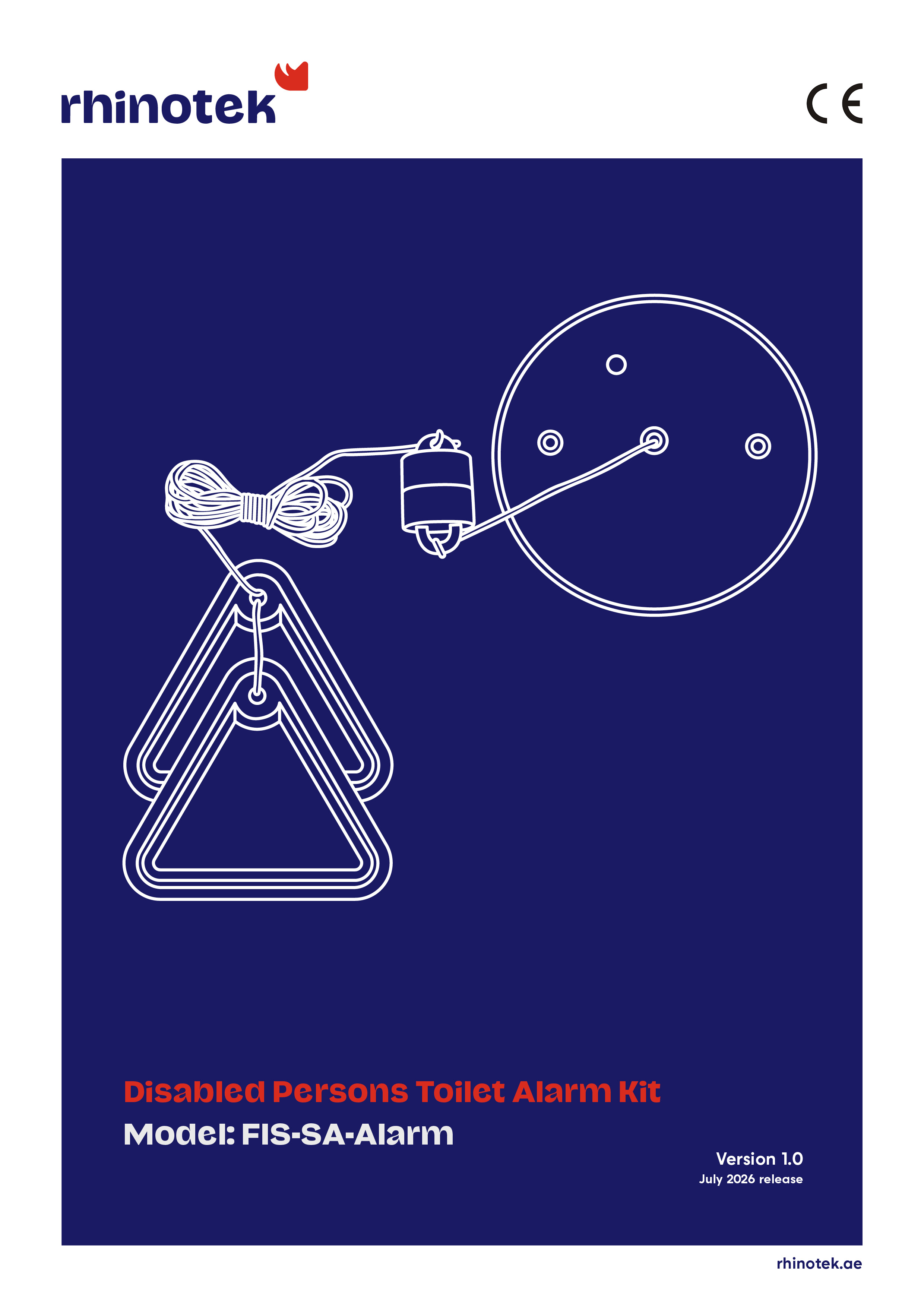 Disabled Persons Toilet Alarm Kit