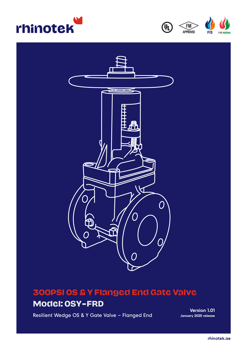 300PSI OS & Y Flanged End Gate Valve